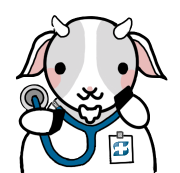 Goat with stethoscope